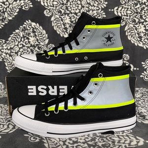 Converse Chuck Taylor All Star Hi Black/Lemon Venom/White MEN`S